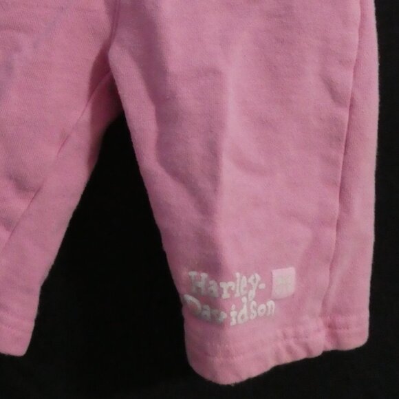 Unbranded | 0-6 months | Pink "Harley Davidson" Print Sweatpants - Picture 6 of 15